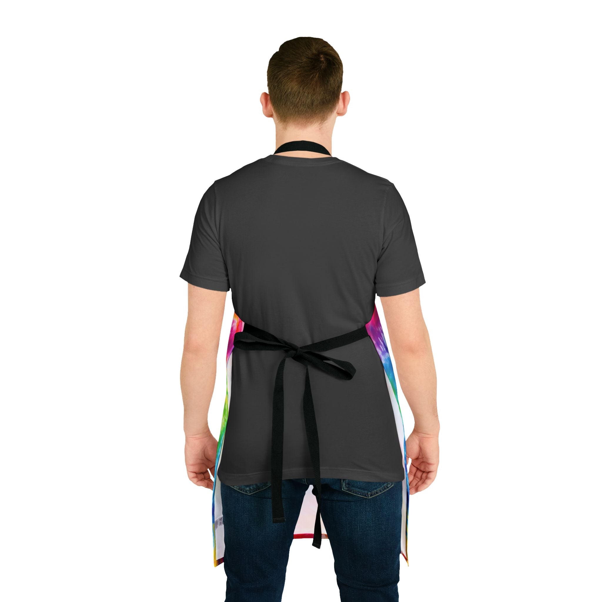 Tie-Dye Gnome BBQ Apron - Colorful Grilling Chef Apron