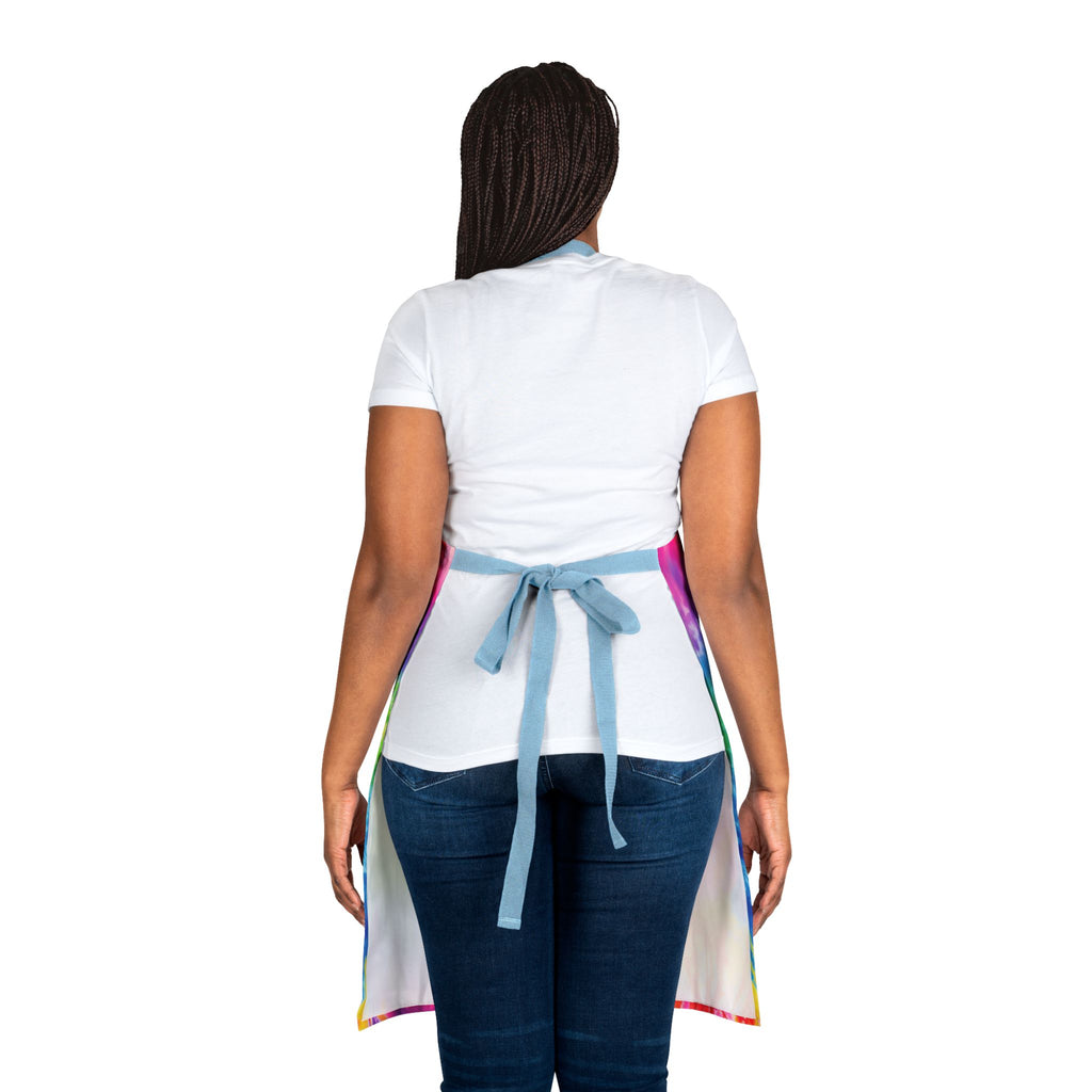 Tie-Dye Gnome BBQ Apron - Colorful Grilling Chef Apron