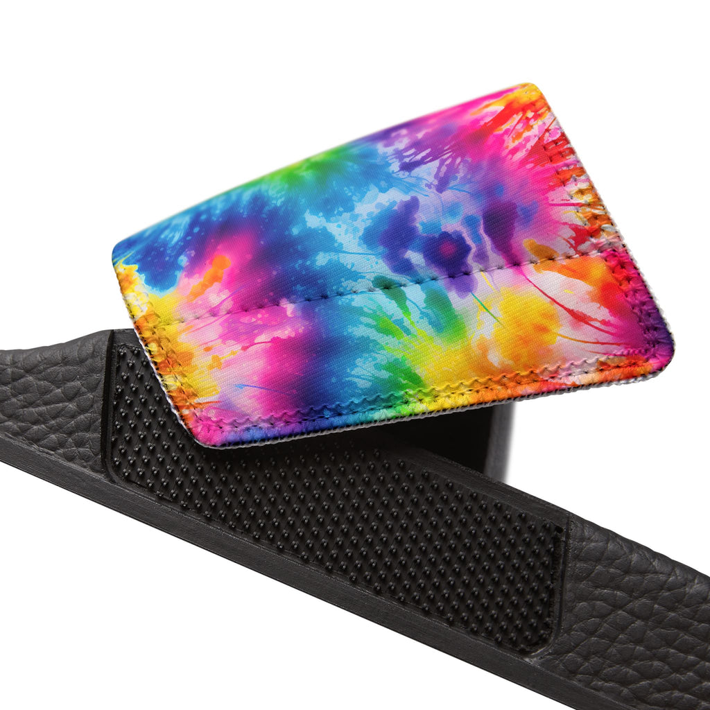 Tie-Dye Skull Slide Sandals — Women’s Removable‑Strap Casual Slides