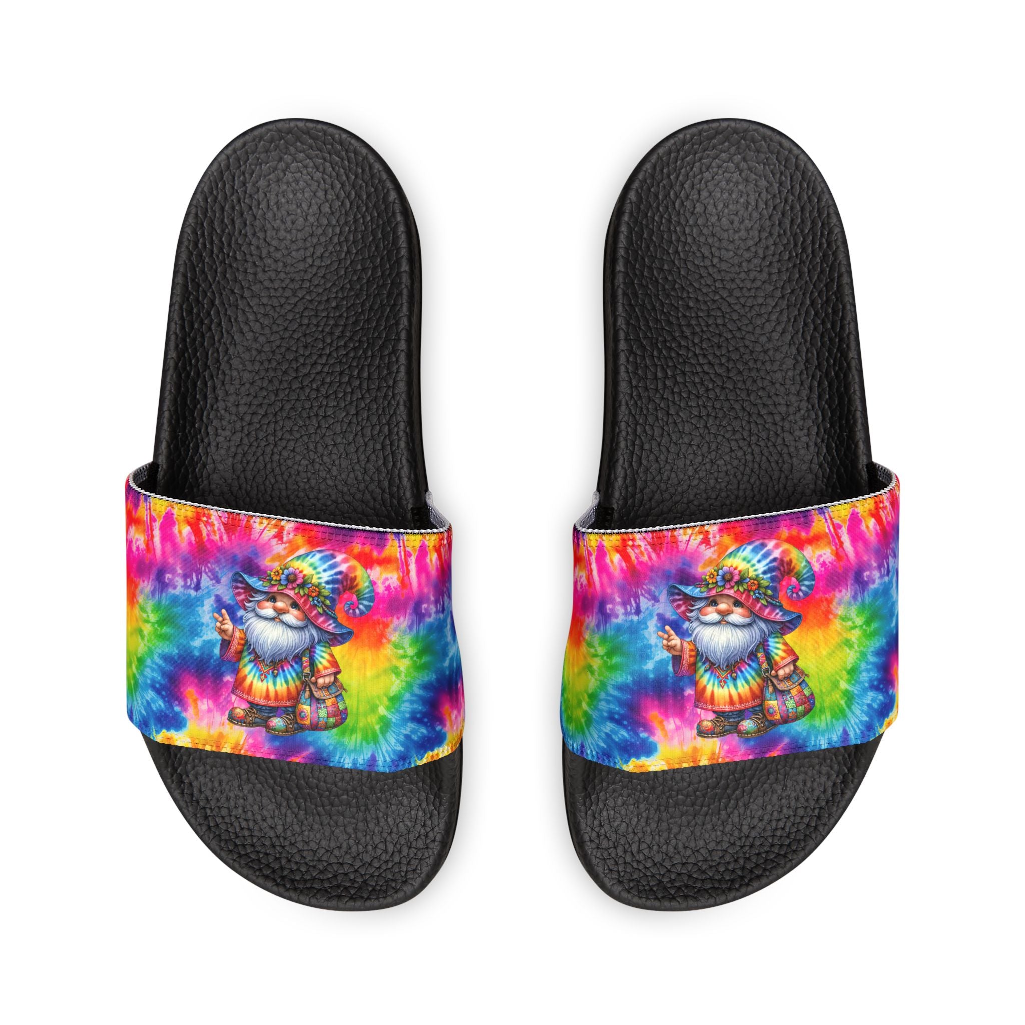 Tie-Dye Skull Slide Sandals — Women’s Removable‑Strap Casual Slides