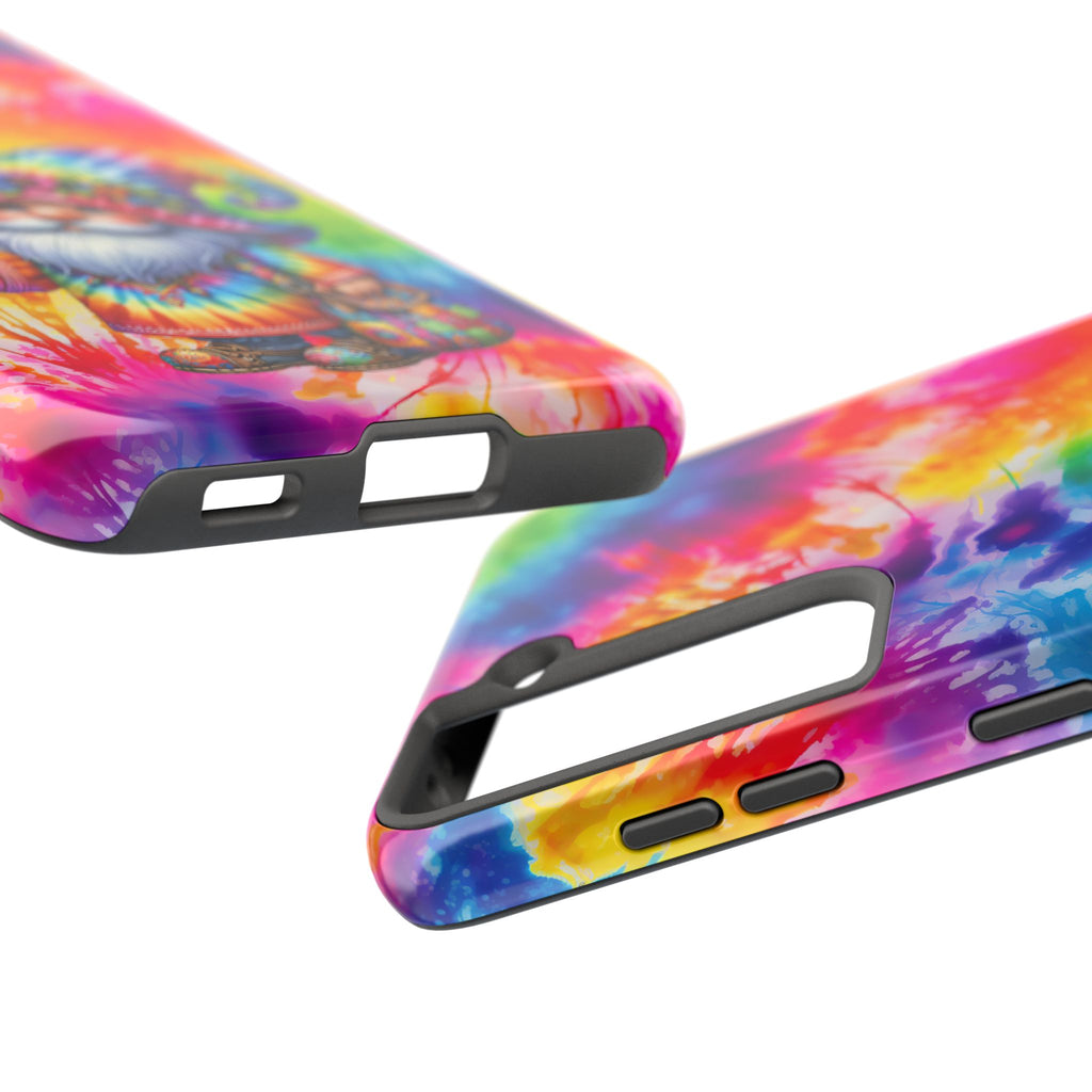 Tie-Dye Gnome Tough Phone Case — Colorful Boho Protective Phone Cover