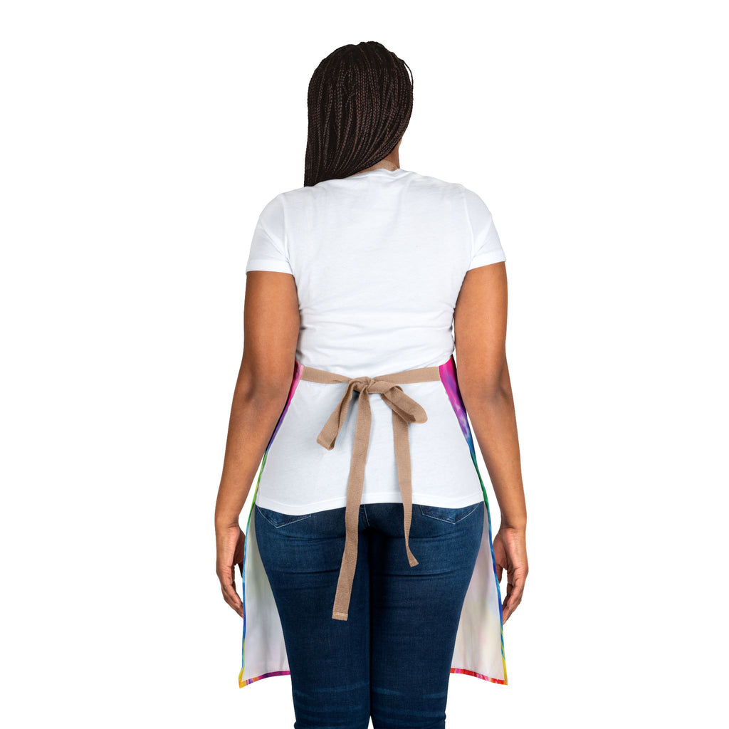 Tie-Dye Gnome BBQ Apron - Colorful Grilling Chef Apron