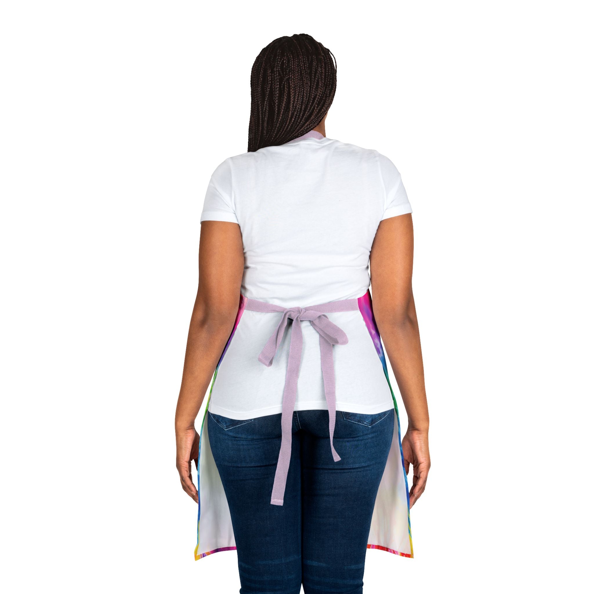 Tie-Dye Gnome BBQ Apron - Colorful Grilling Chef Apron