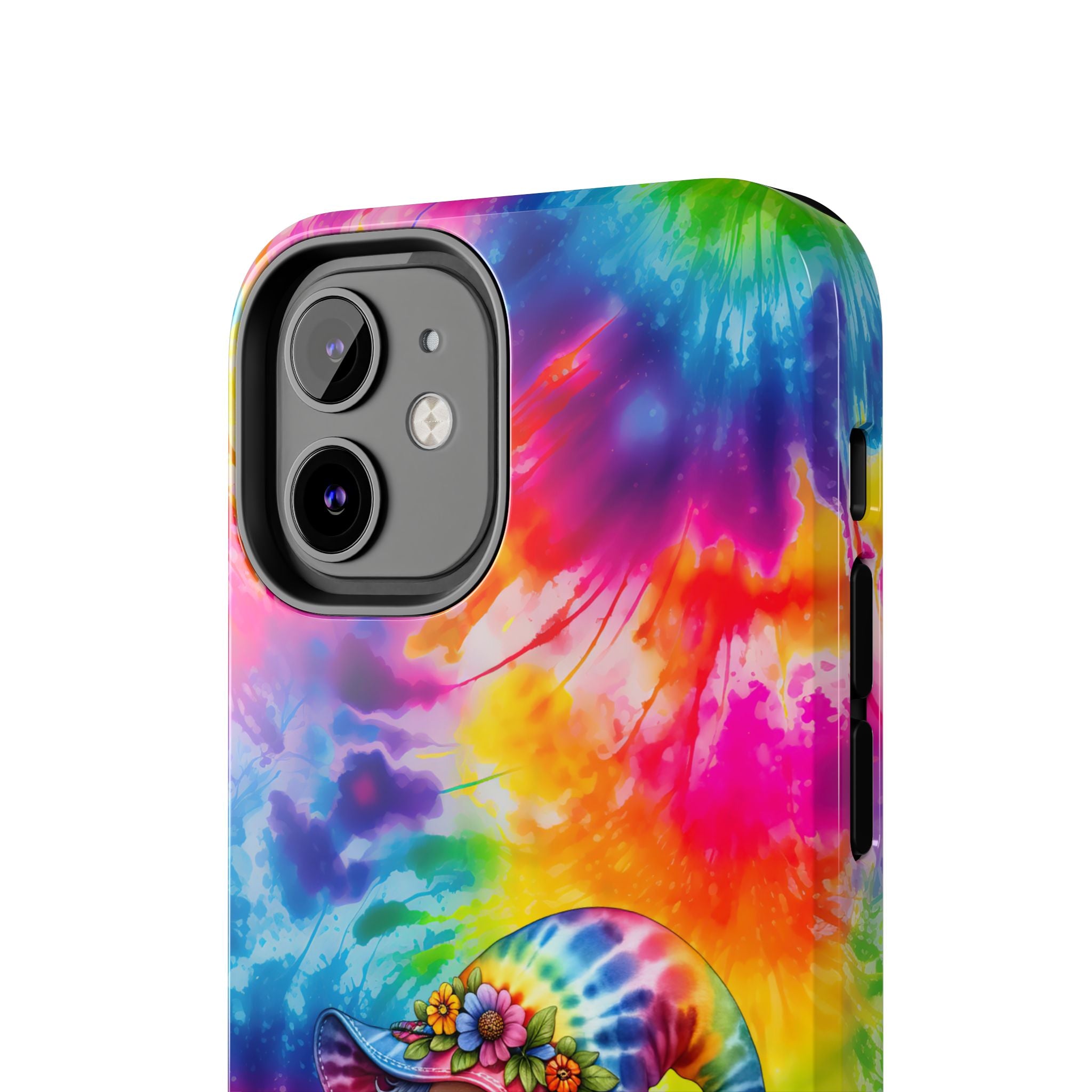 Tie-Dye Gnome Tough Phone Case — Colorful Boho Protective Phone Cover