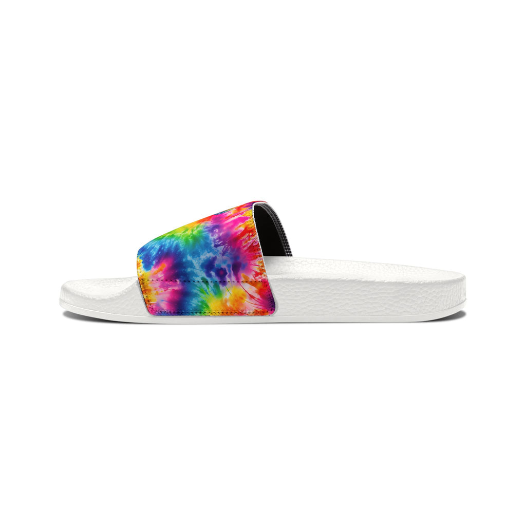 Tie-Dye Skull Slide Sandals — Women’s Removable‑Strap Casual Slides