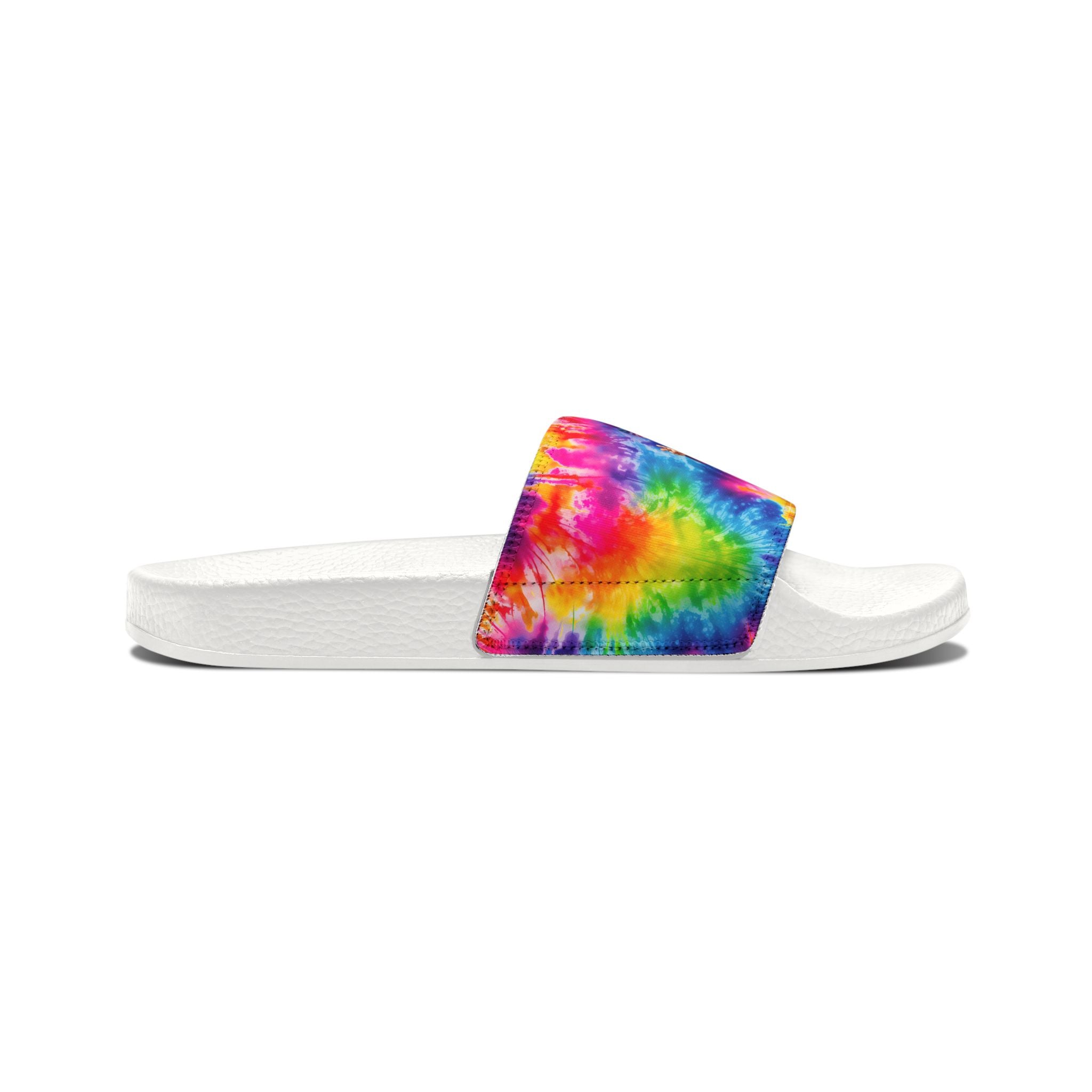 Tie-Dye Skull Slide Sandals — Women’s Removable‑Strap Casual Slides