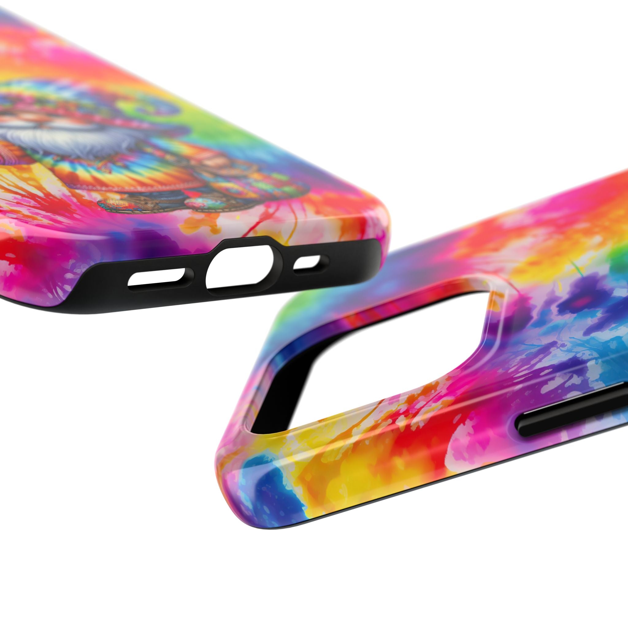 Tie-Dye Gnome Tough Phone Case — Colorful Boho Protective Phone Cover