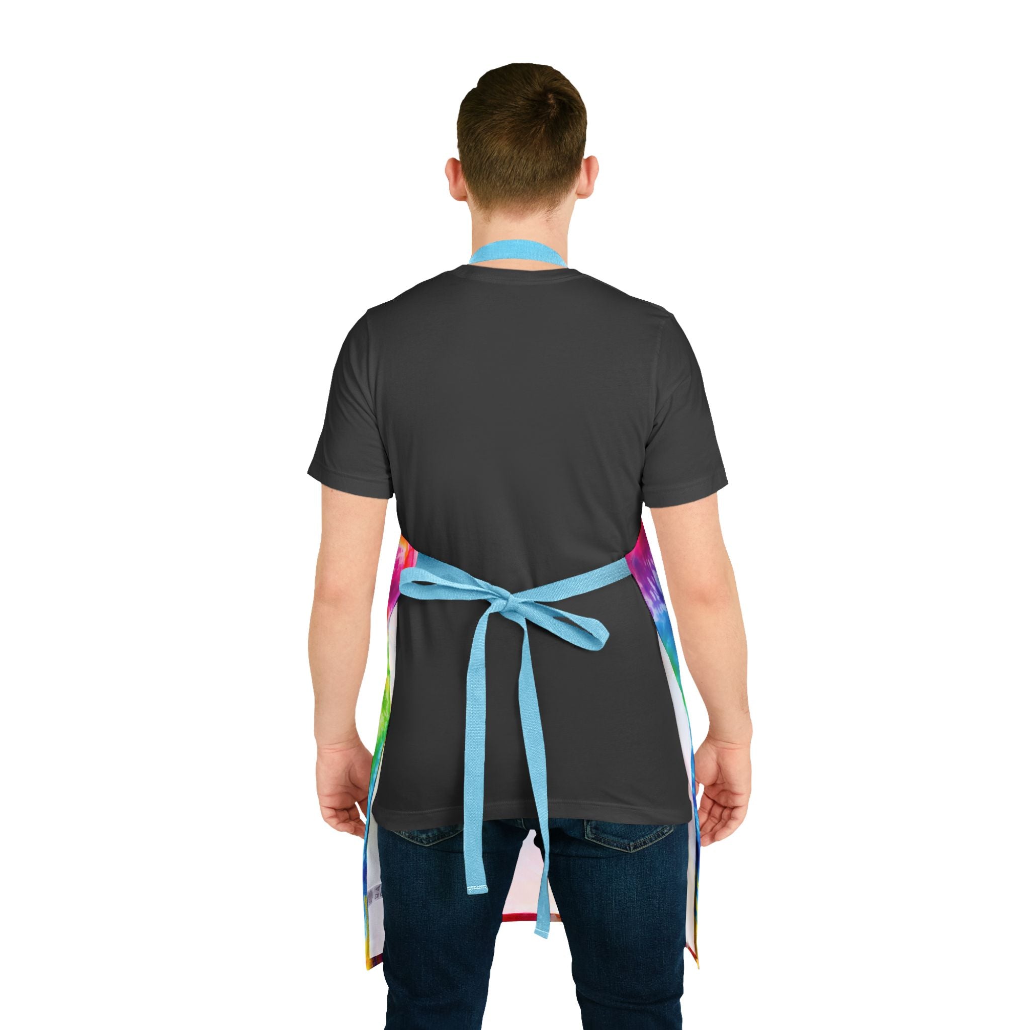 Tie-Dye Gnome BBQ Apron - Colorful Grilling Chef Apron