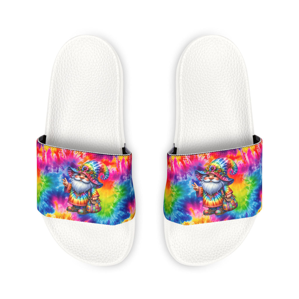 Tie-Dye Skull Slide Sandals — Women’s Removable‑Strap Casual Slides
