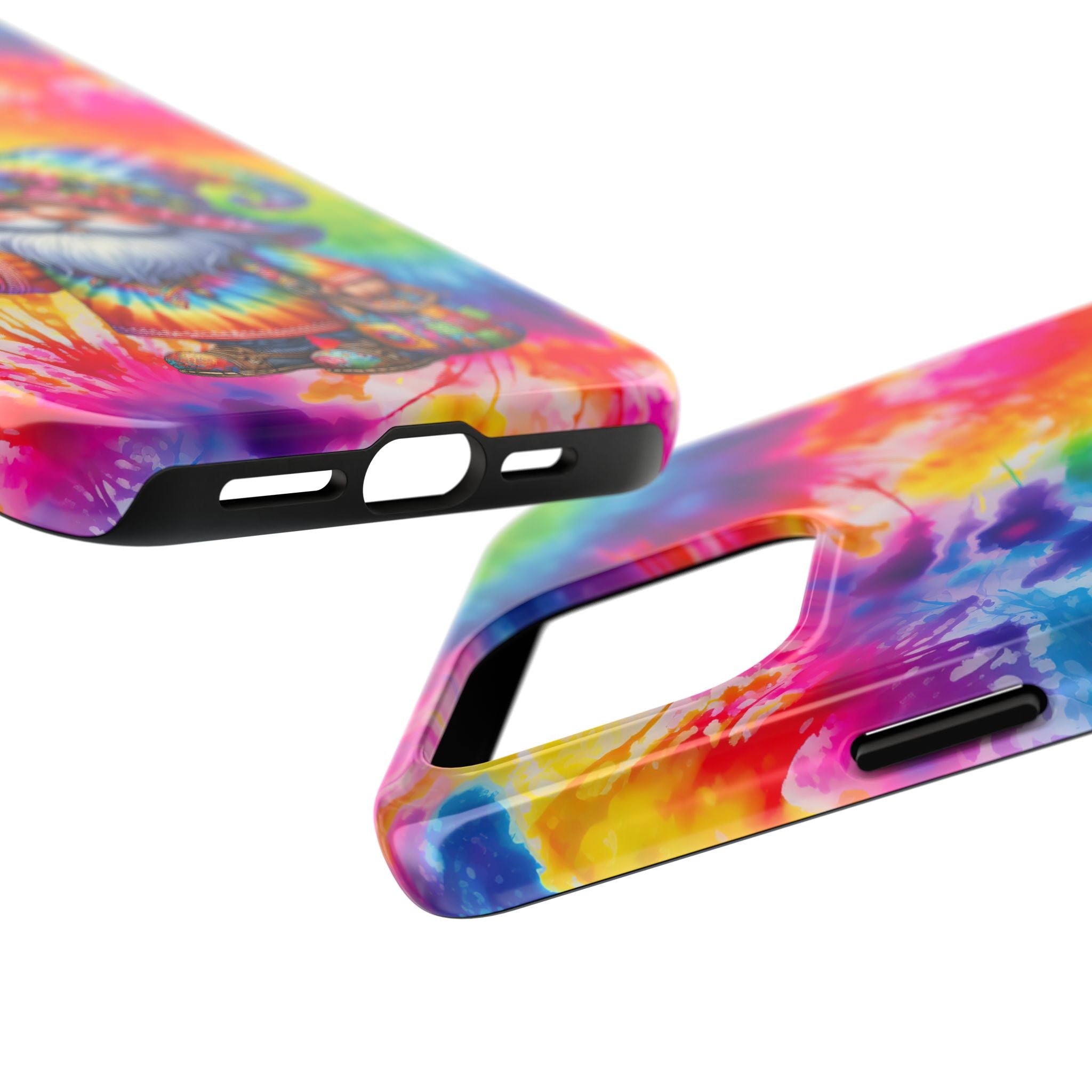 Tie-Dye Gnome Tough Phone Case — Colorful Boho Protective Phone Cover