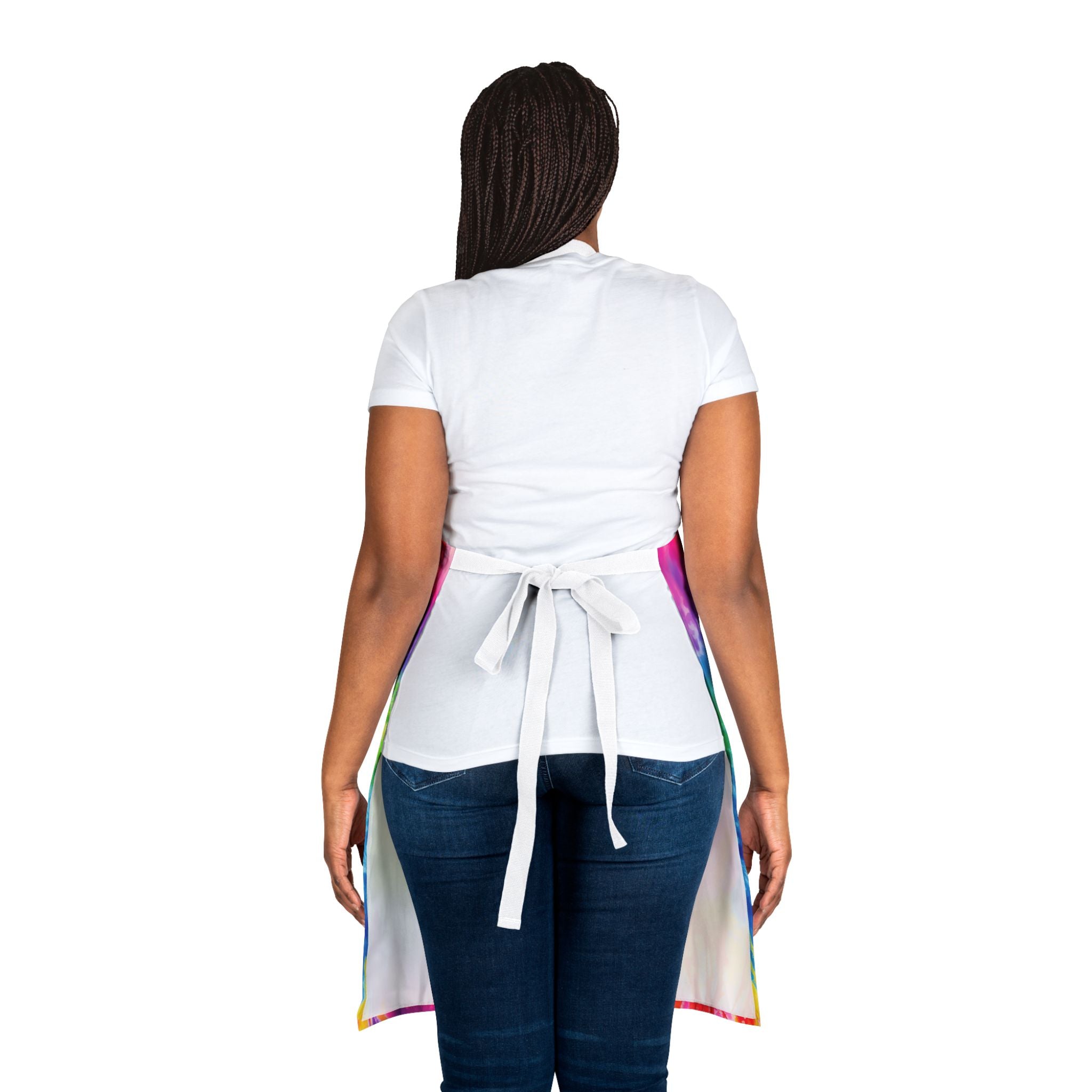 Tie-Dye Gnome BBQ Apron - Colorful Grilling Chef Apron