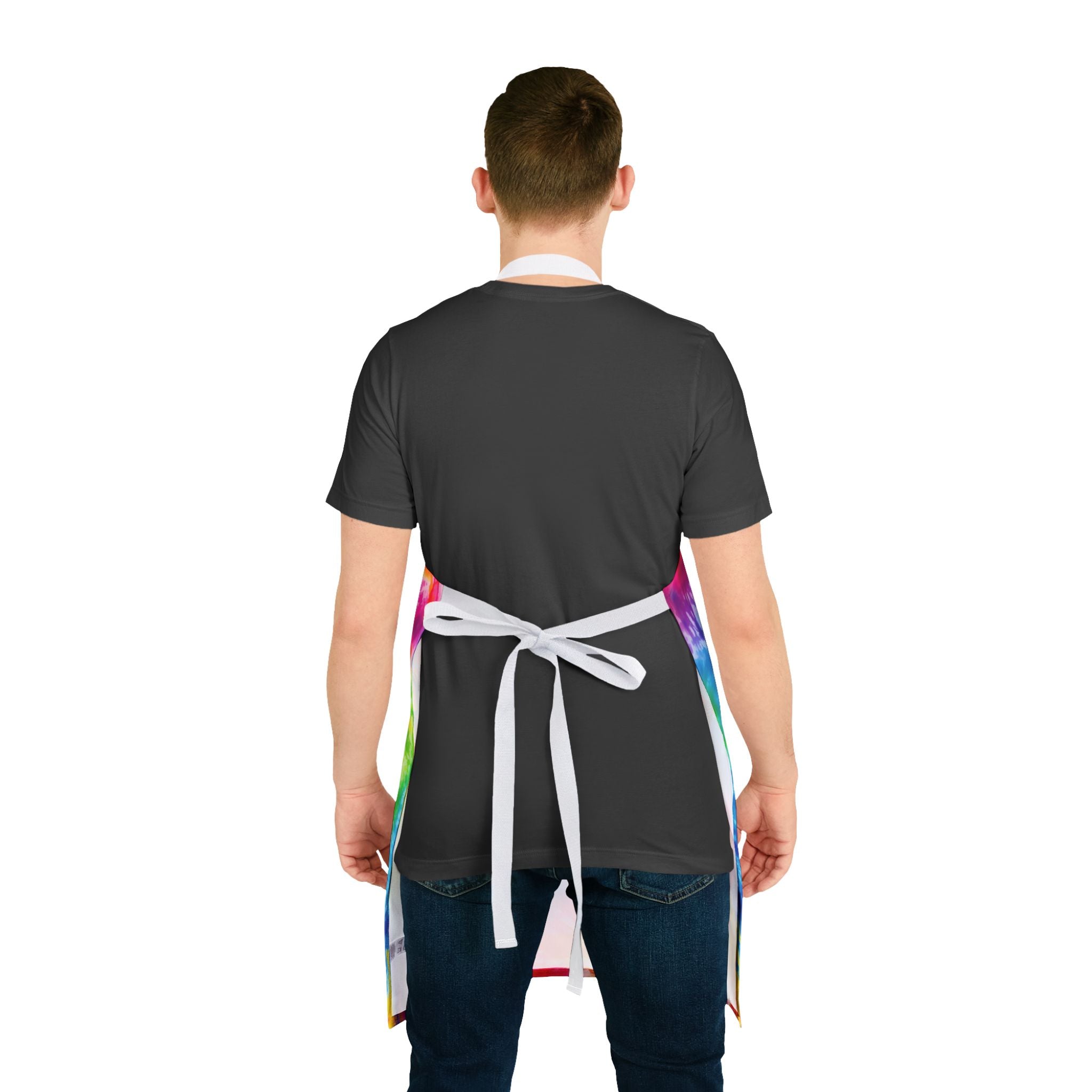Tie-Dye Gnome BBQ Apron - Colorful Grilling Chef Apron