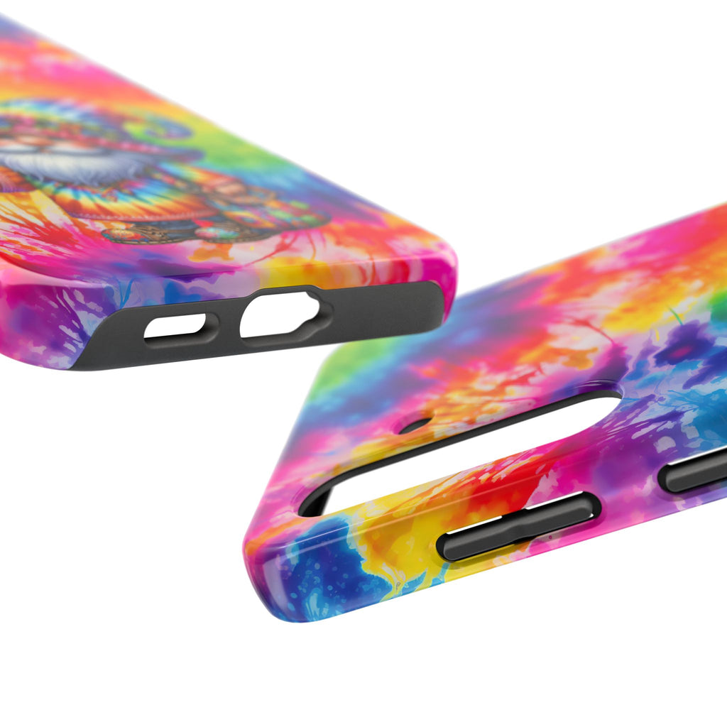Tie-Dye Gnome Tough Phone Case — Colorful Boho Protective Phone Cover