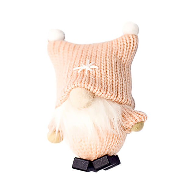 Christmas Long Legged Swedish Santa Gnome Plush Doll Ornament Handmade Elf Toys Holiday Home Party Decor Kids Gift#25