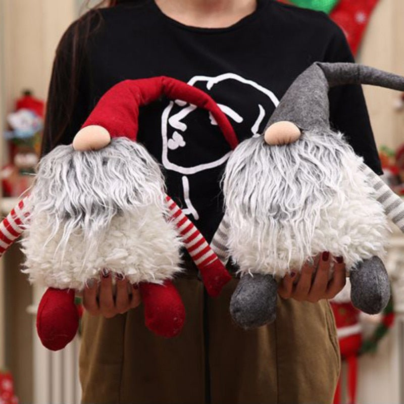 Handmade Swedish Tomte Christmas Decoration Santa Claus Scandinavian Plush Christmas Gnome Plush-Christmas Gift Birthday Present