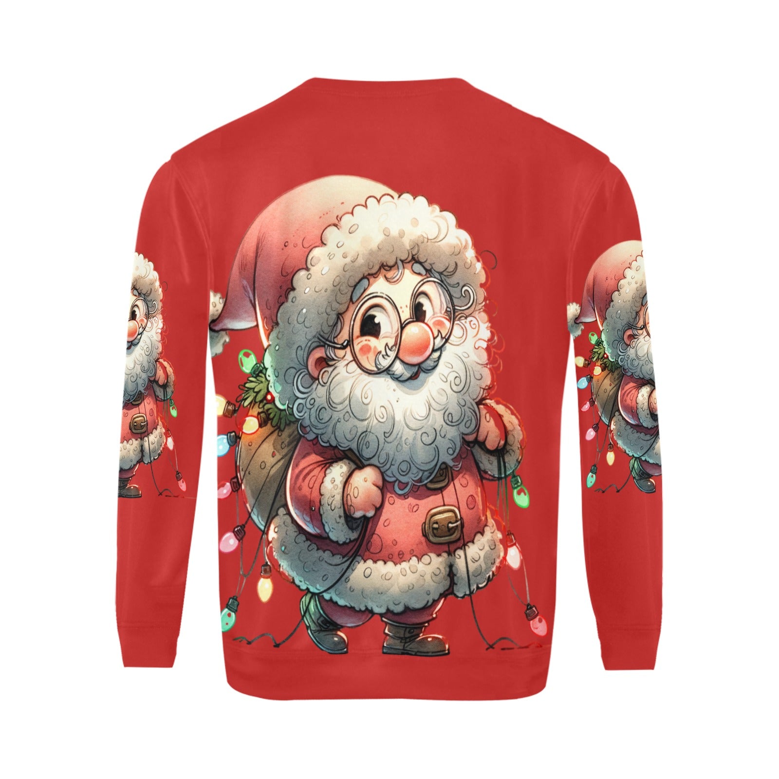 Gnome Christmas Men's Crew neck Sweatshirt Made in USA