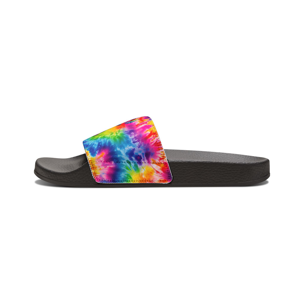 Tie-Dye Skull Slide Sandals — Women’s Removable‑Strap Casual Slides