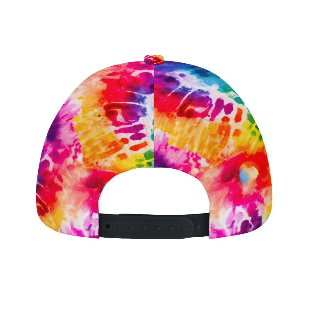 Hippie Gnome VW Bus Tie Dye Baseball Cap