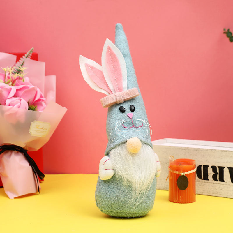 Easter decorations pointed hats cute rabbit faceless dolls home decoration gnome doll ornaments