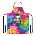 Tie-Dye Gnome BBQ Apron - Colorful Grilling Chef Apron
