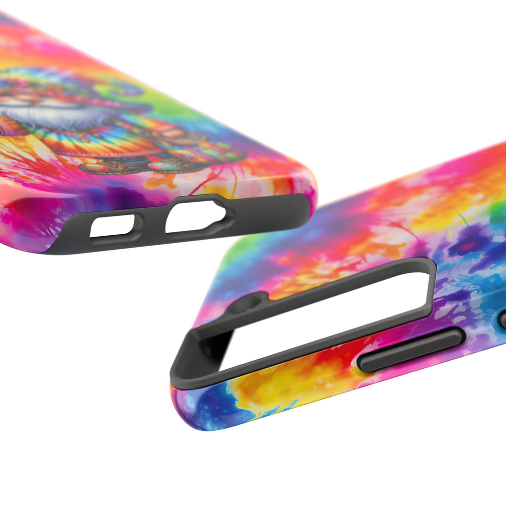 Tie-Dye Gnome Tough Phone Case — Colorful Boho Protective Phone Cover