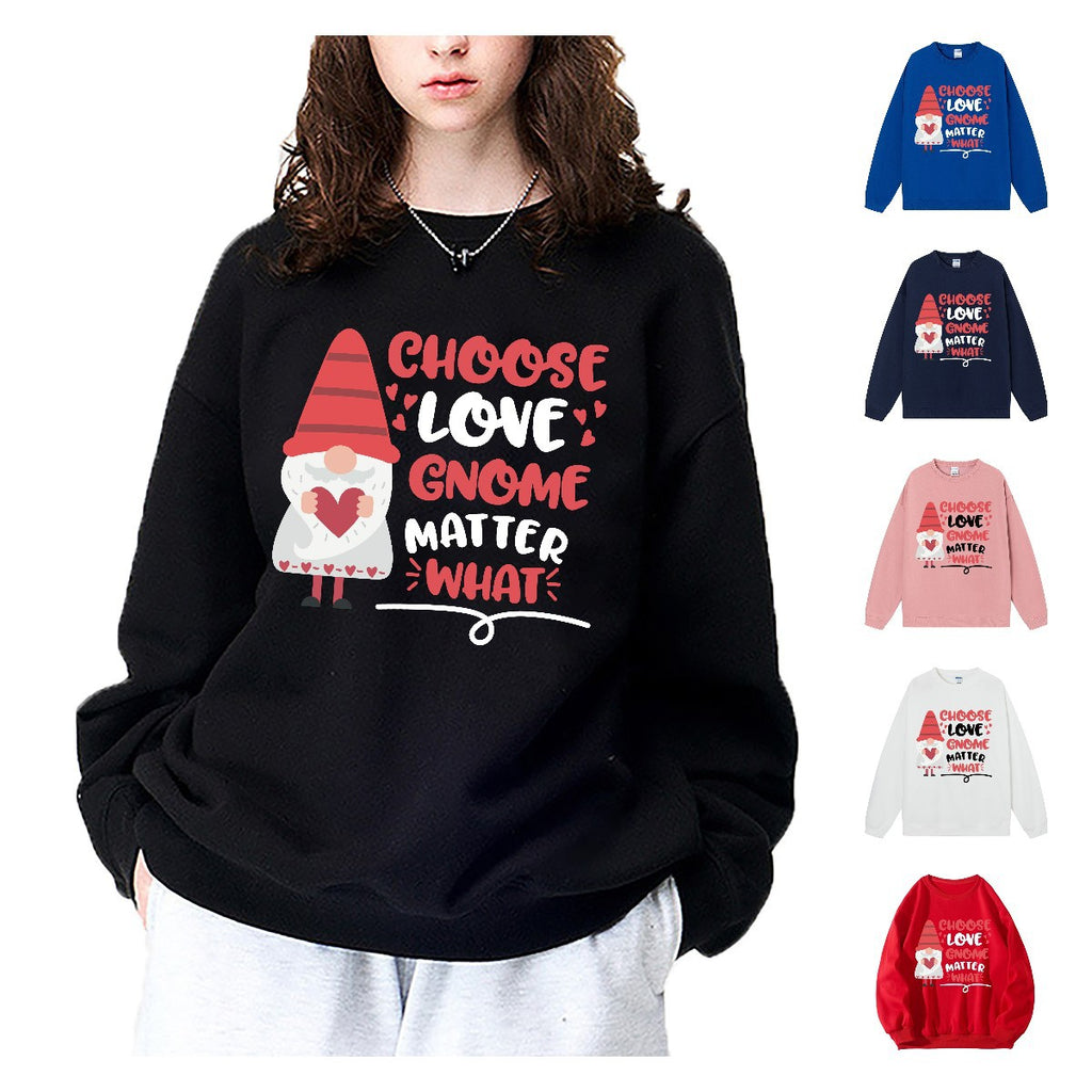 Choose love gnome matter what Christmas hoodie