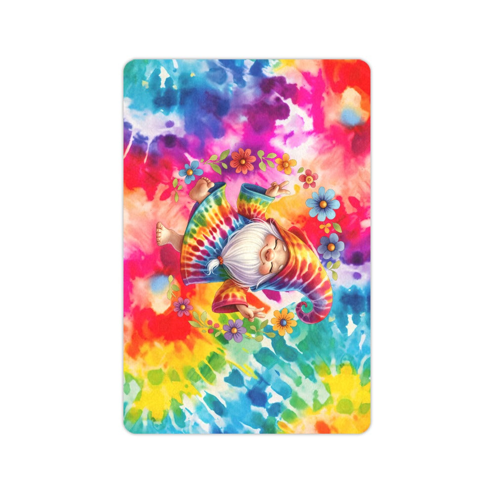 Tie Dye Hippie Flower Child  Doormat 23.6"x15.7"  Made in USA