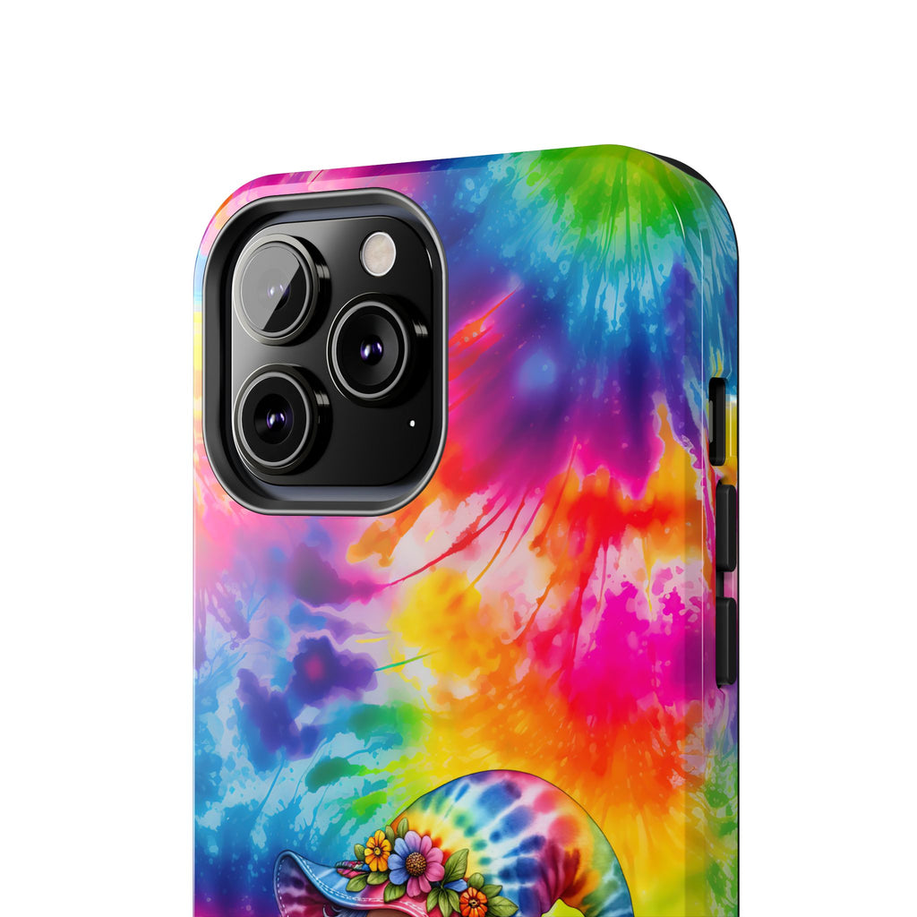 Tie-Dye Gnome Tough Phone Case — Colorful Boho Protective Phone Cover