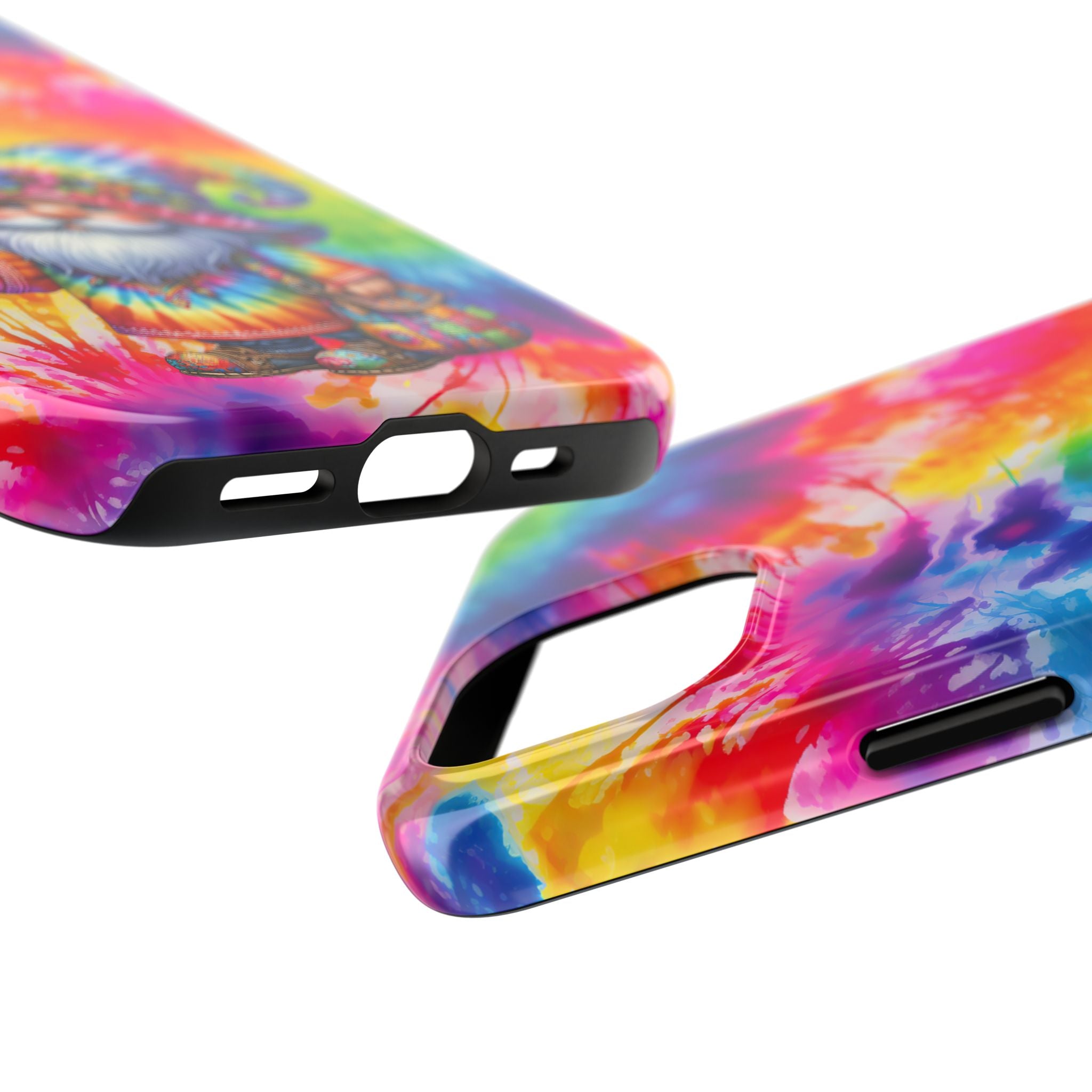 Tie-Dye Gnome Tough Phone Case — Colorful Boho Protective Phone Cover