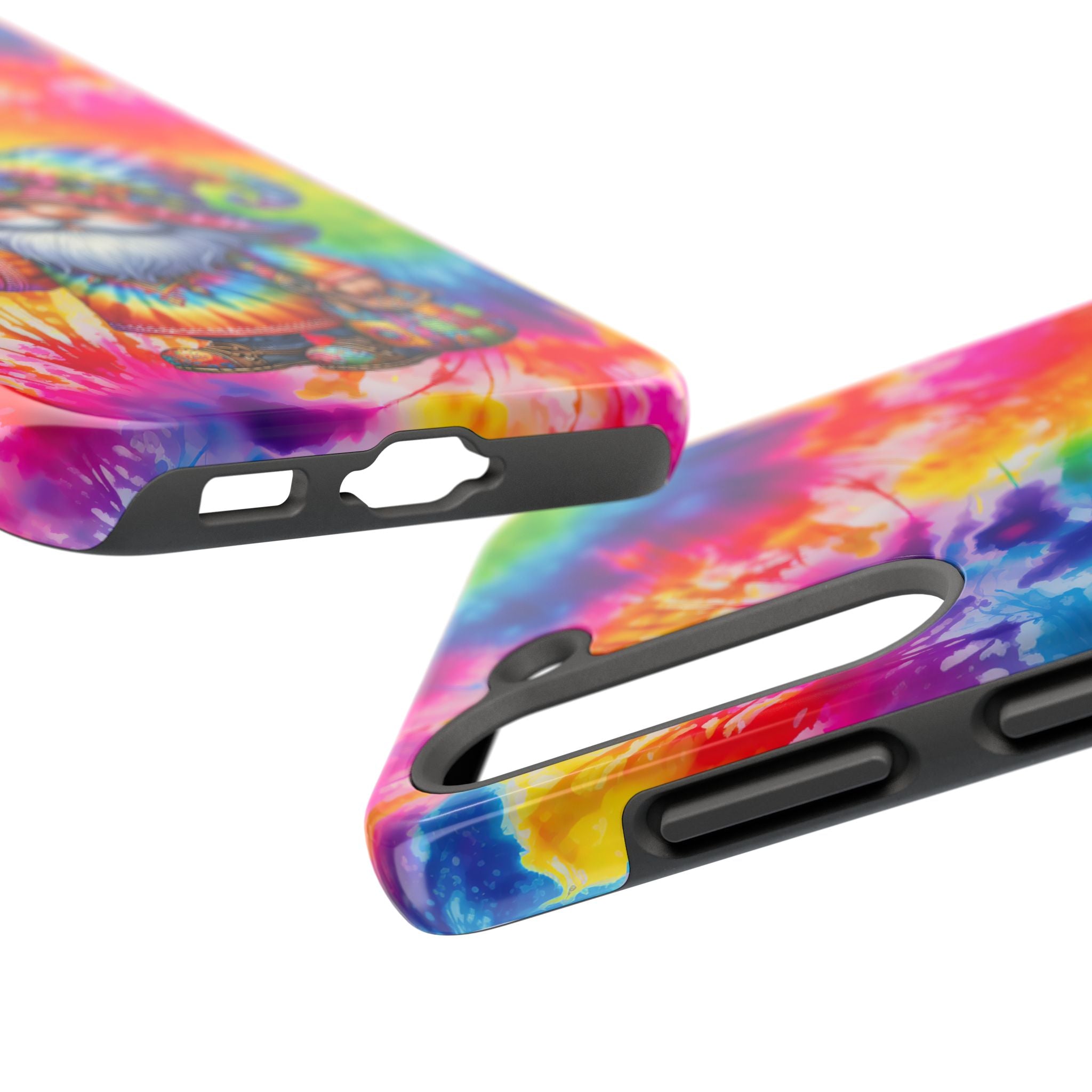 Tie-Dye Gnome Tough Phone Case — Colorful Boho Protective Phone Cover