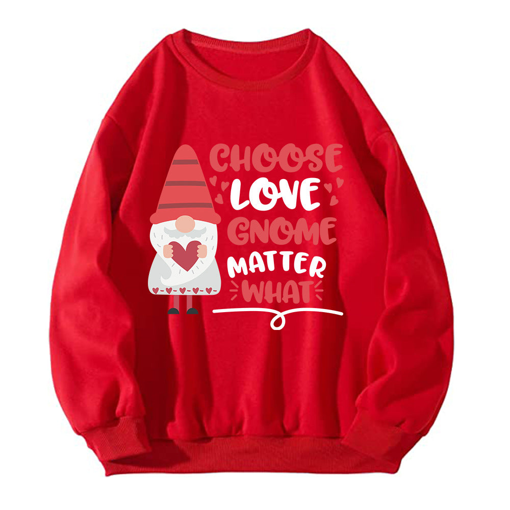 Choose love gnome matter what Christmas hoodie