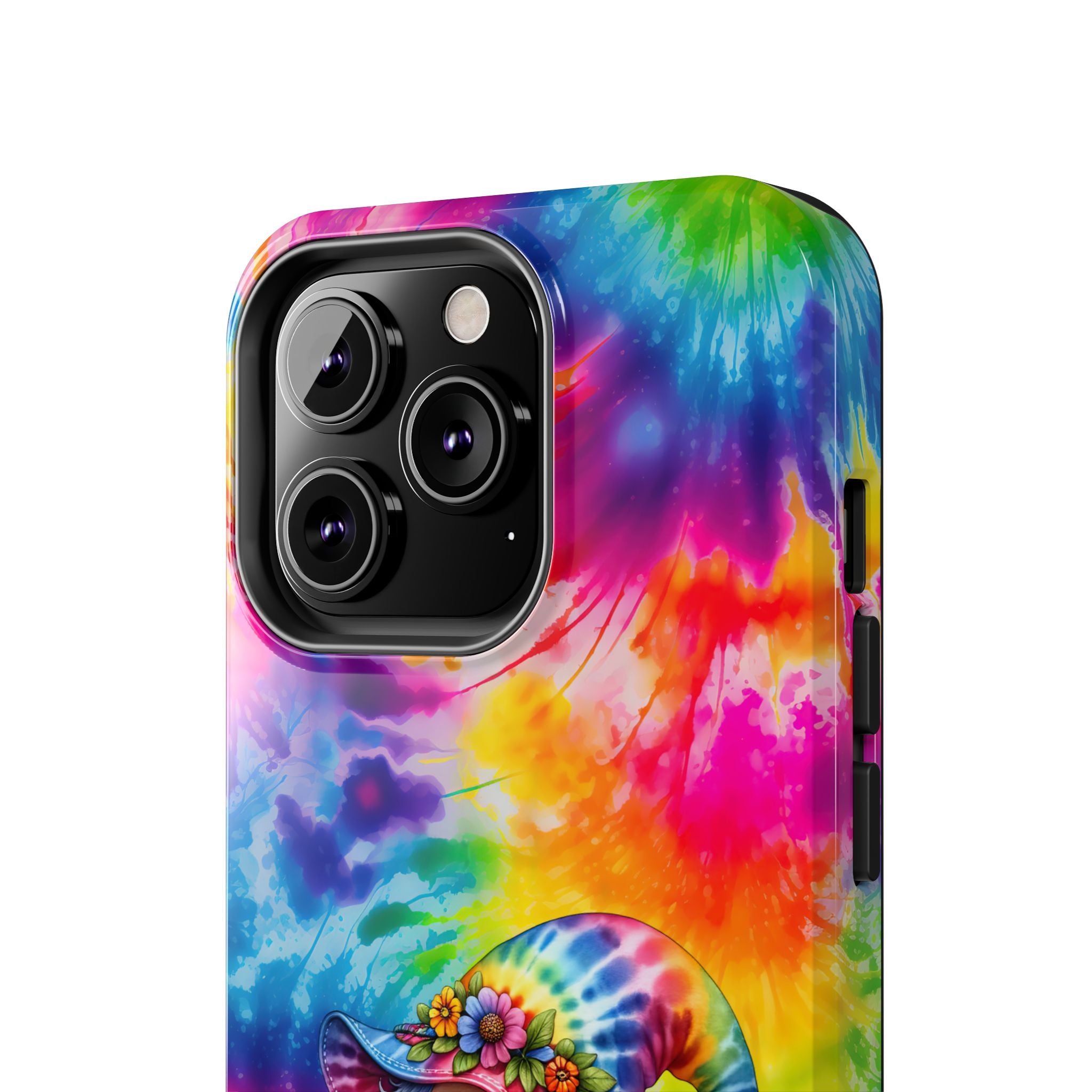 Tie-Dye Gnome Tough Phone Case — Colorful Boho Protective Phone Cover
