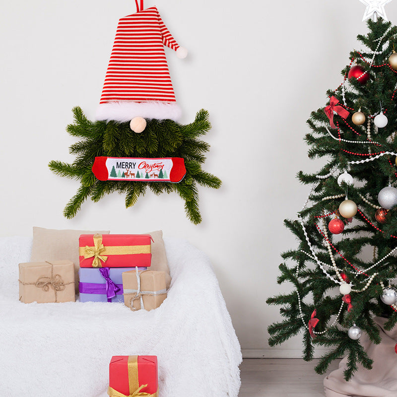 Christmas Ornament Faceless Doll Tree Pendant Christmas Elf Wreath Holiday Gnome Door Hanging