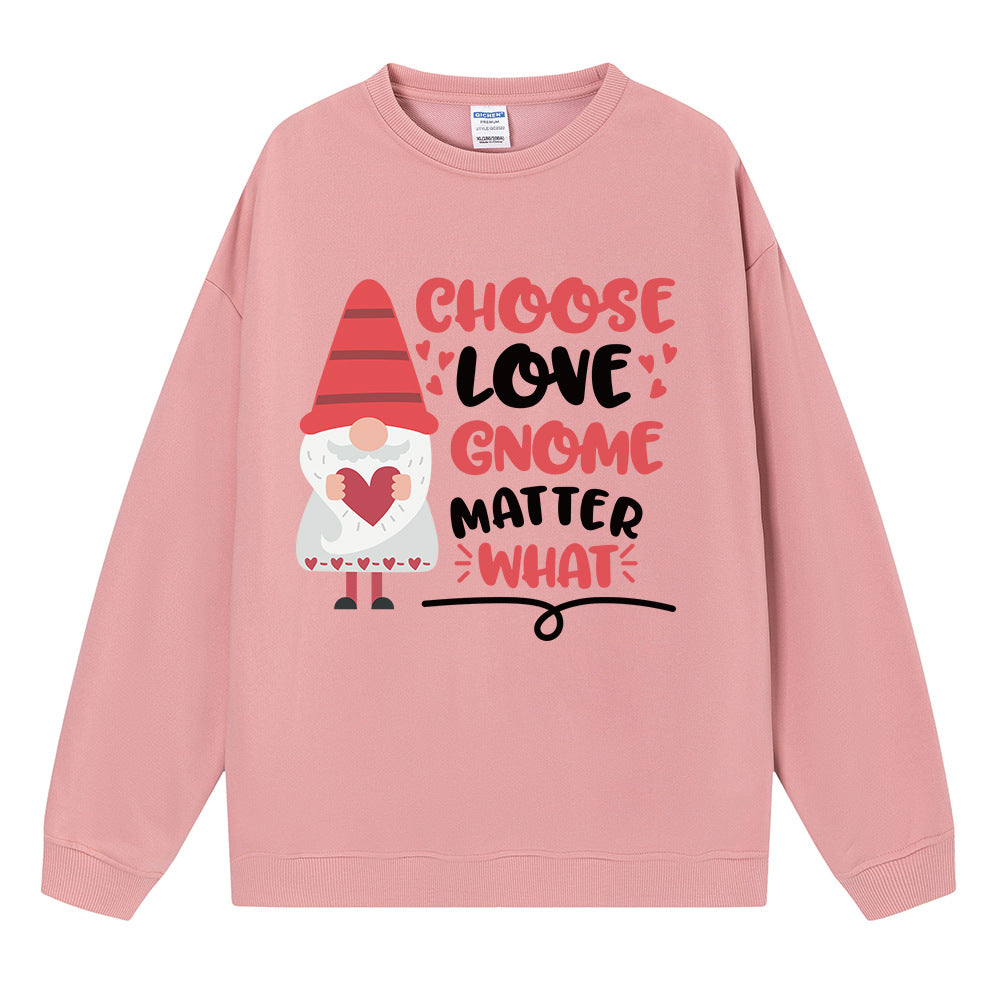 Choose love gnome matter what Christmas hoodie