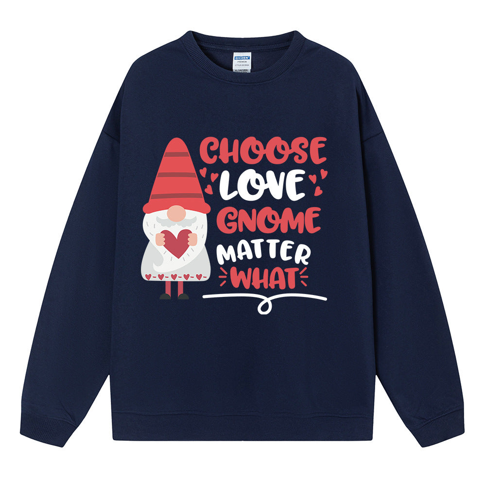 Choose love gnome matter what Christmas hoodie