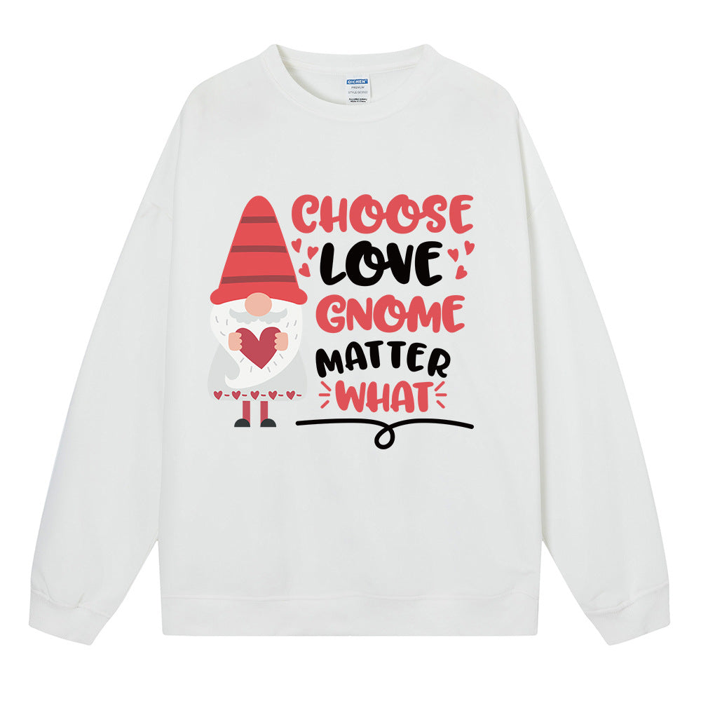 Choose love gnome matter what Christmas hoodie