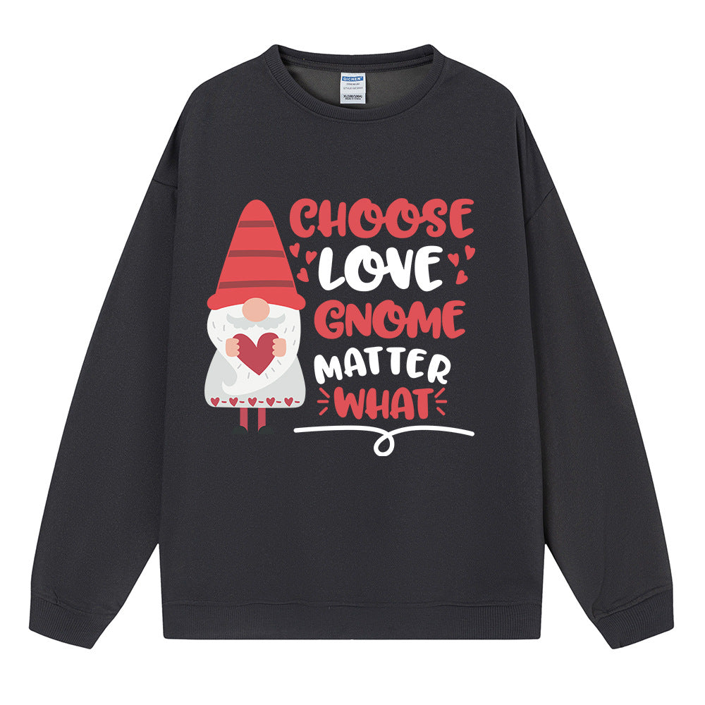 Choose love gnome matter what Christmas hoodie