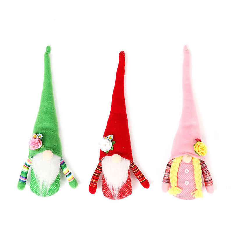 Spring Rudolph gnome doll Valentine's Day Mother's Day to send mother faceless doll window decoration