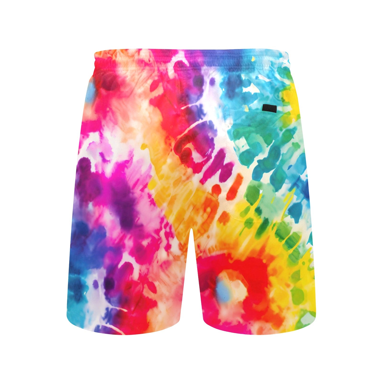 Tie Dye Hippie VW Bus Gnome Men's Mid-Length Beach Shorts