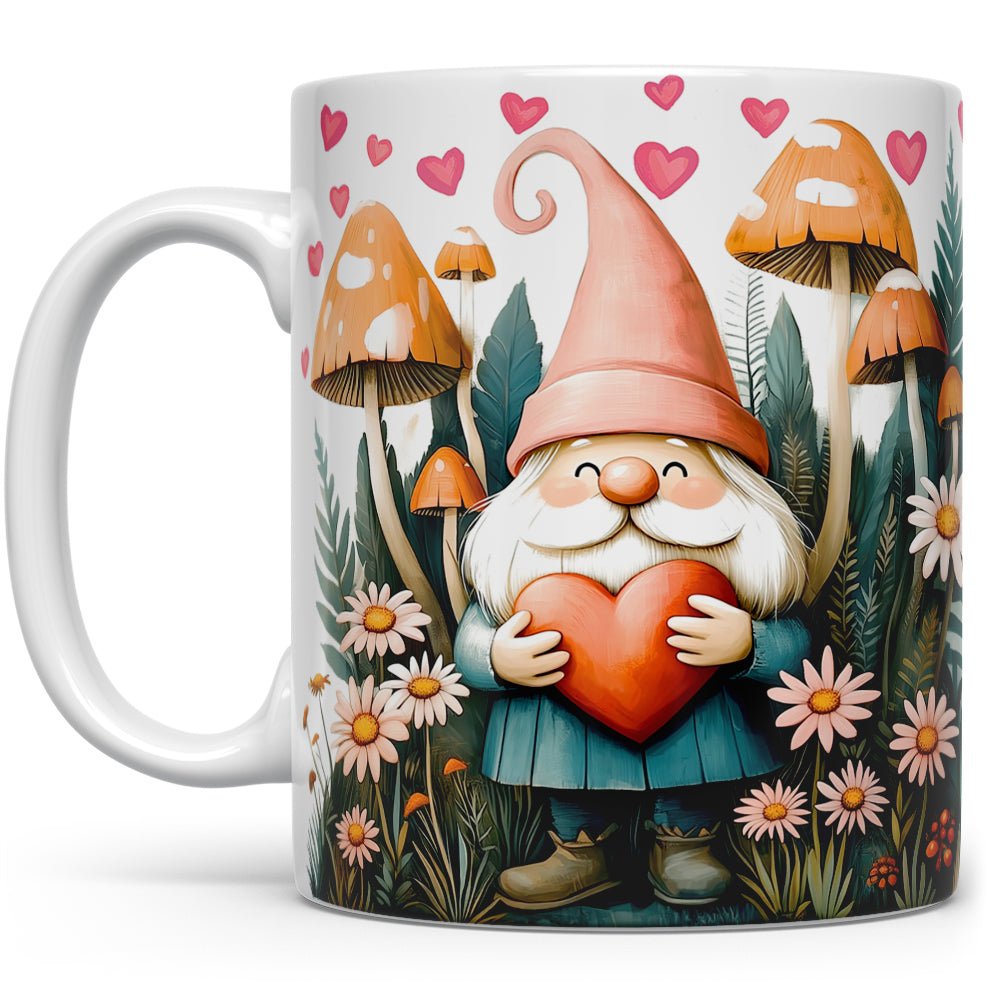 Valentine Garden Gnome Mug
