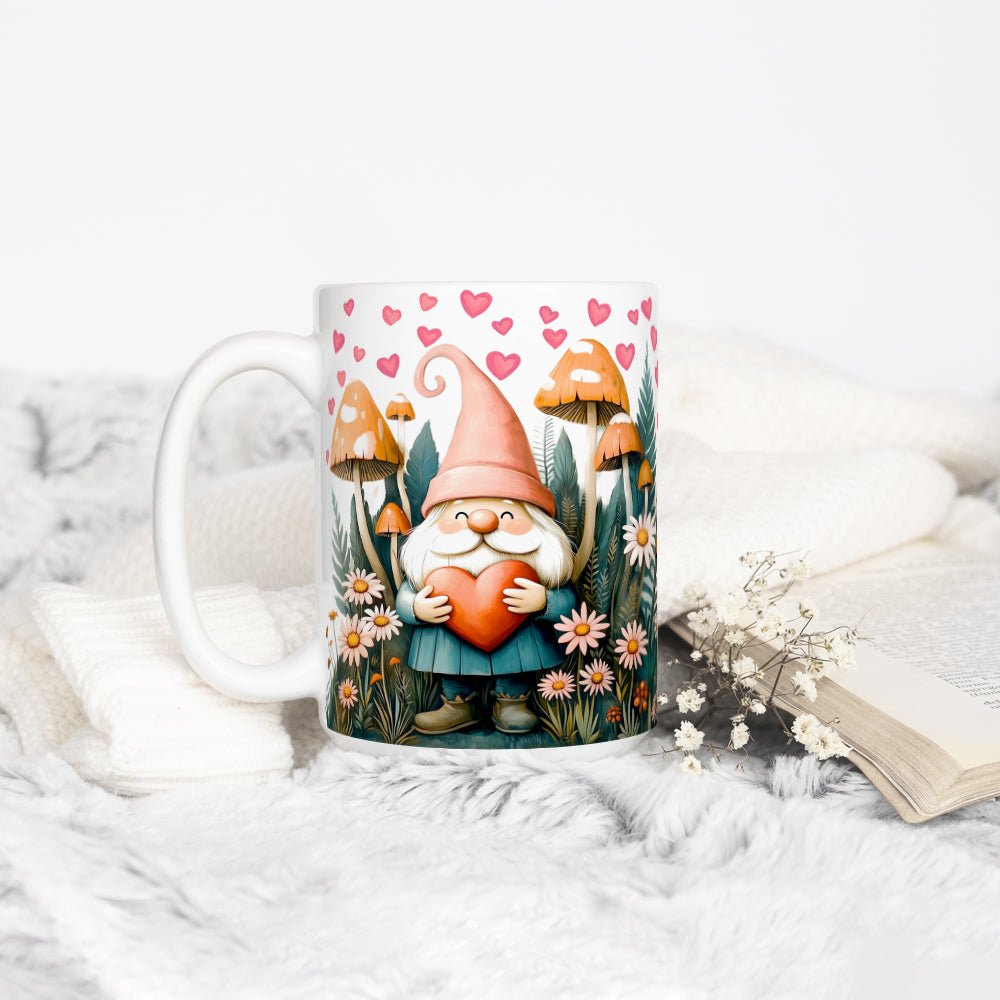 Valentine Garden Gnome Mug