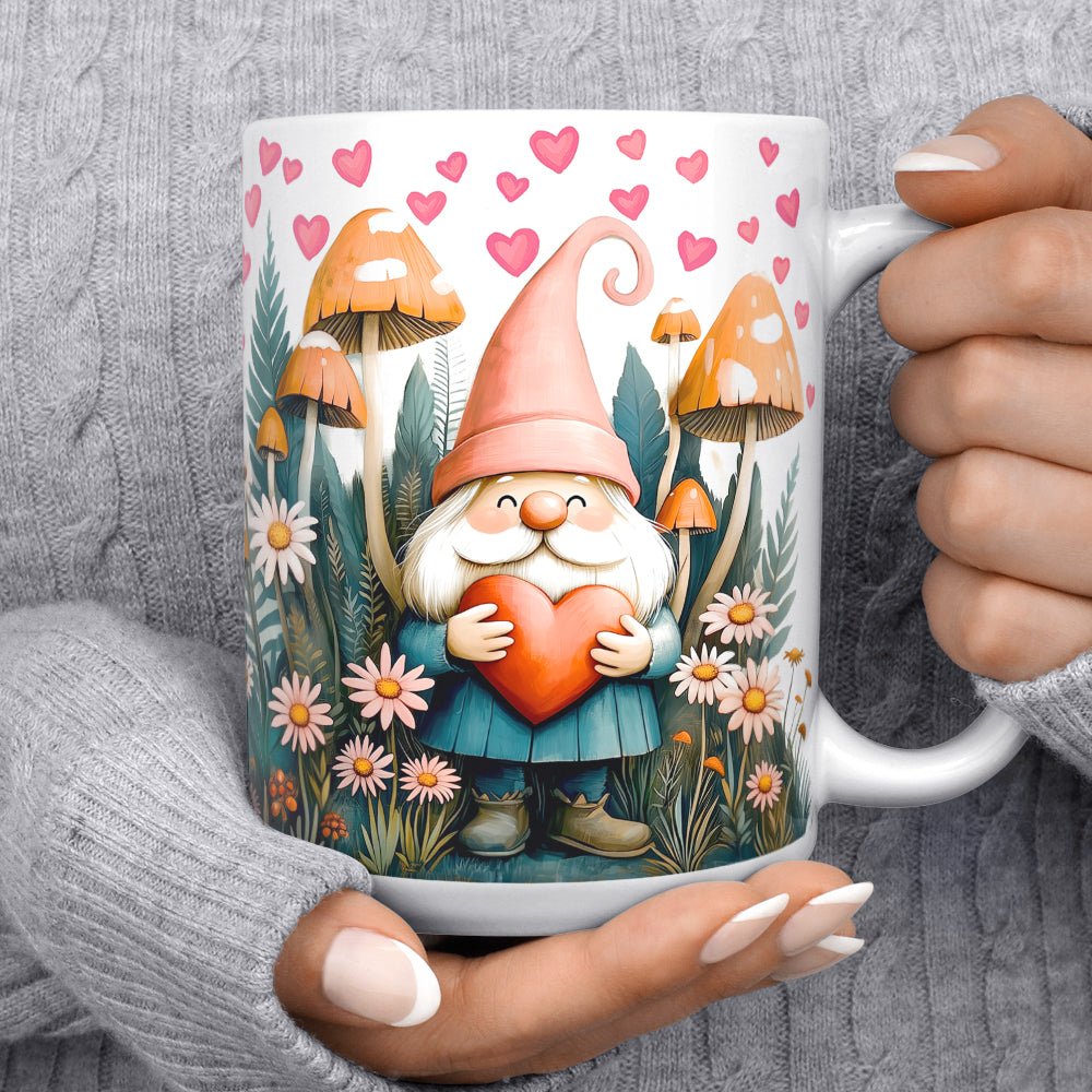 Valentine Garden Gnome Mug